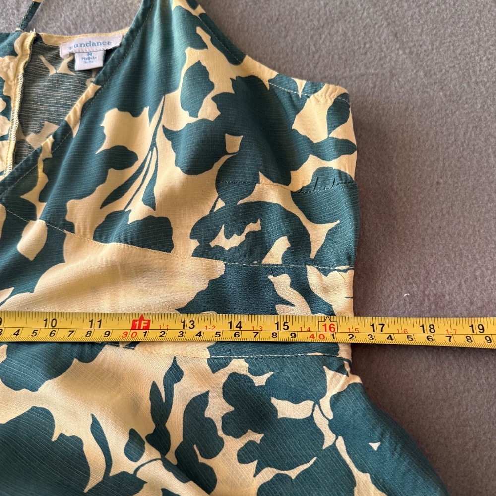 Sundance Soliloquies Citron Floral Print Maxi Dress Size M - Picture 9 of 11